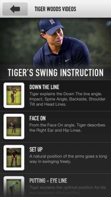 tiger woods app 2 5 ứng dụng phân tích swing hay nhất trên điện thoại để đánh Golf 