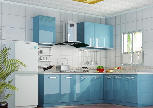 Acrylic 9 500x356 Mẫu thiết kế tủ bếp acrylic đẹp với màu sắc độc đáo