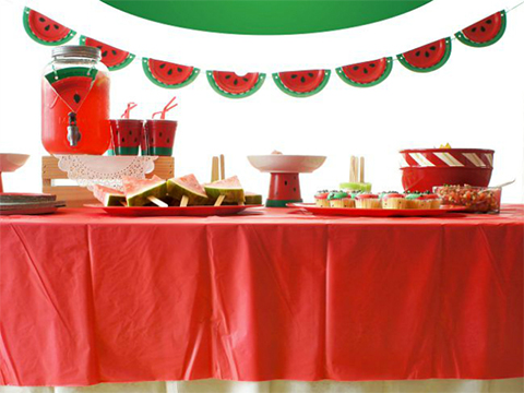 Watermelon Party Ideas Hướng dẫn cách bài trí bàn tiệc dưa hấu cho hè rực rỡ