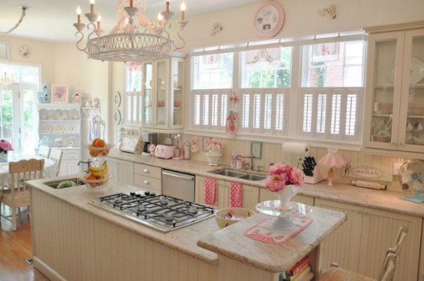 Bep180415 15 600x398 Thiết kế căn bếp lãng mạn với phong cách vintage