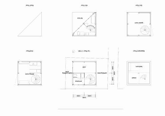 smallhouse 7 Tham khảo cách thiết kế ngôi nhà nhỏ ở Tokyo/ Hãng Unemori Architects