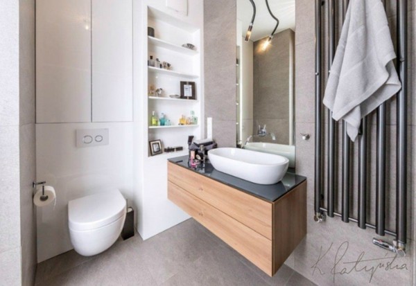 căn hộ 9 can ho 9 Tha quan căn hộ nhỏ thanh lịch với tông xanh dịu mát