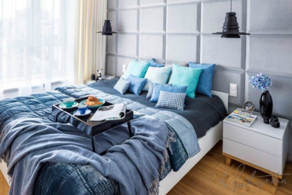 căn hộ7 can ho7 Tha quan căn hộ nhỏ thanh lịch với tông xanh dịu mát