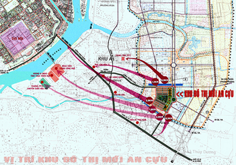 Tổng quan và quy mô khu đô thị mới An Cựu City map Tổng quan và quy mô khu đô thị mới An Cựu City